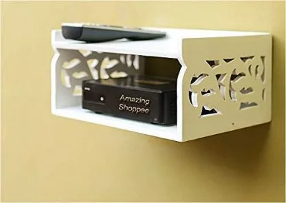 Dime Store Set Top Box Wall Shelf Wall Mount Stand Wooden Set top Box Holder Wall Mount Wall Shelves