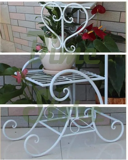 Dime Store Multi Tier Plant Stand Flower Pot Stand for Balcony Living Room Outdoor Indoor Plants Plant Holder Home Decor Item (6 Tier, White) - Image 5